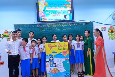 TRƯỜNG TH TỊNH BÌNH TỔ CHỨC HOẠT ĐỘNG TRẢI NGHIỆM VÀ TOẠ ĐÀM TRI ÂN NGÀY NHÀ GIÁO VIỆT NAM 20/11