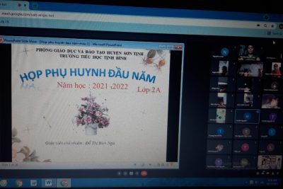 Họp phụ huynh học sinh đầu năm học 2021- 2022