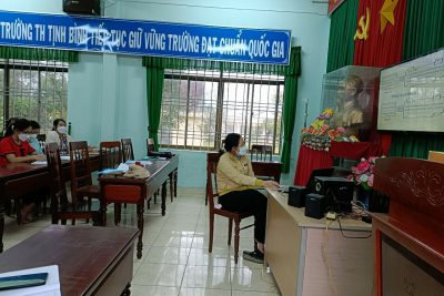 Dự giờ sinh hoạt chuyên môn cụm tại trường