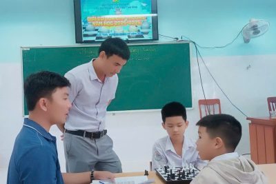 TRƯỜNG TIỂU HỌC TỊNH BÌNH TỔ CHỨC CUỘC THI CỜ VUA